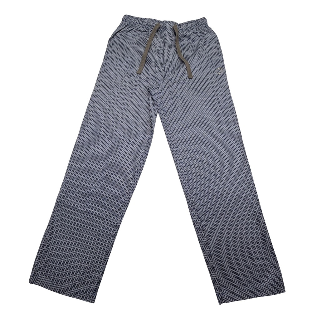Robert Graham Pajama Pants Mens M Blue Geometric Star Print Cotton Lounge Sleep